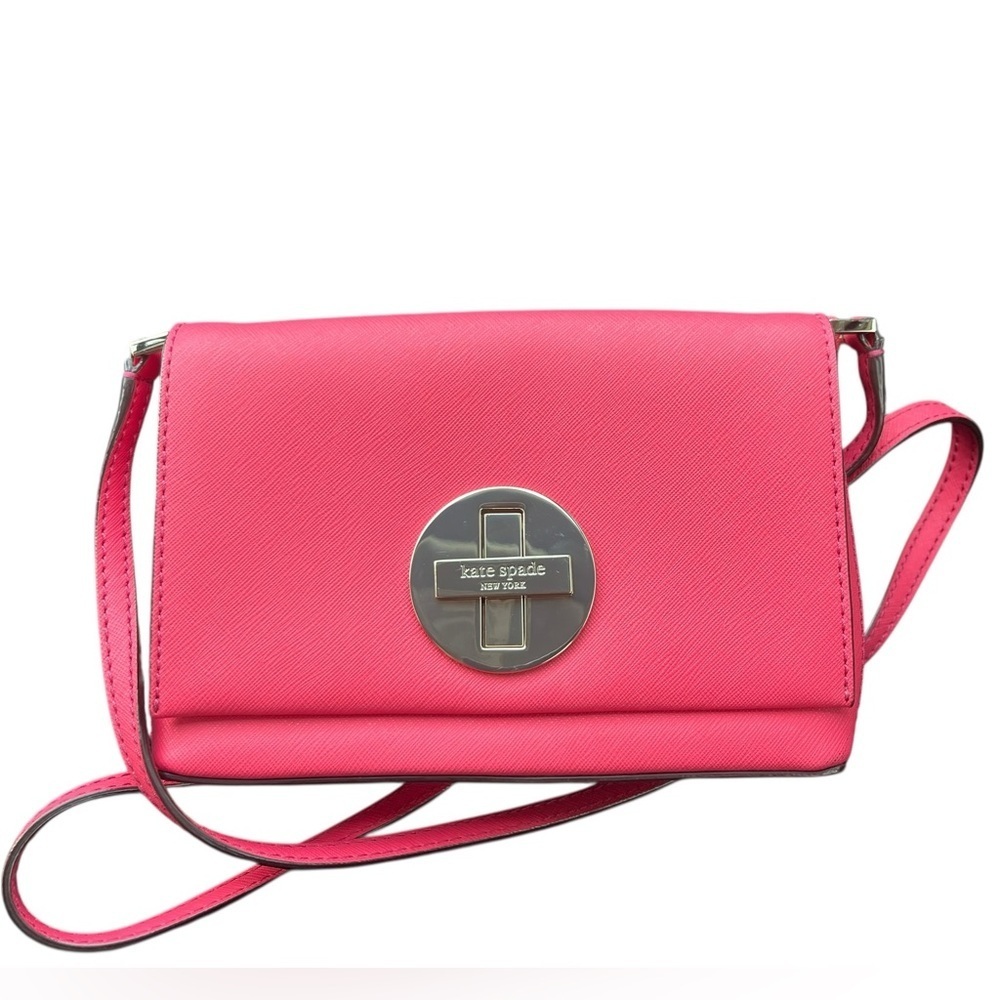 Fushia Pink Coquette Crossbody Bag Homecoming Girly Glam Luxe Leather